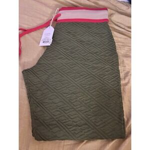 Emily McCarthy Downtown Joggers Olive Knit Pants NWT